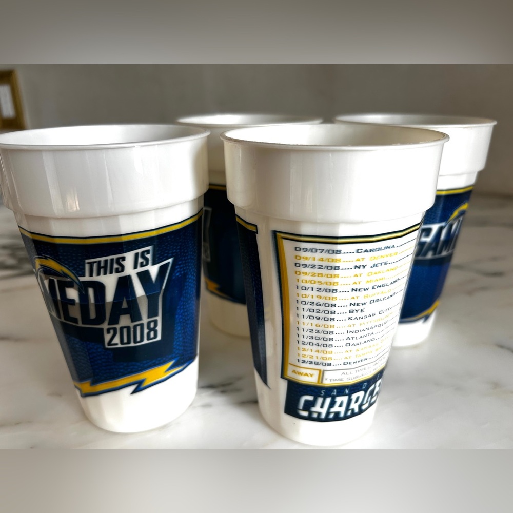 ⚡️San Diego Chargers 2008 NFL Gameday Cups - Picture 4 of 6
